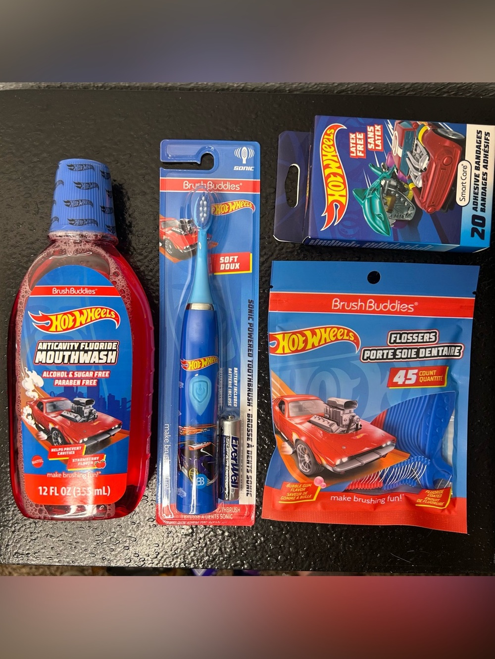 Hot Wheels Brush Buddies Kids Oral Care Bundle